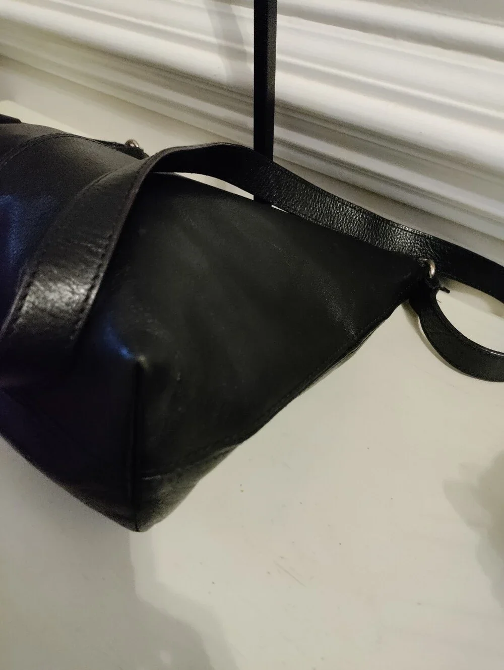 Kate Spade New York Black Leather Crossbody Shoulder Bag